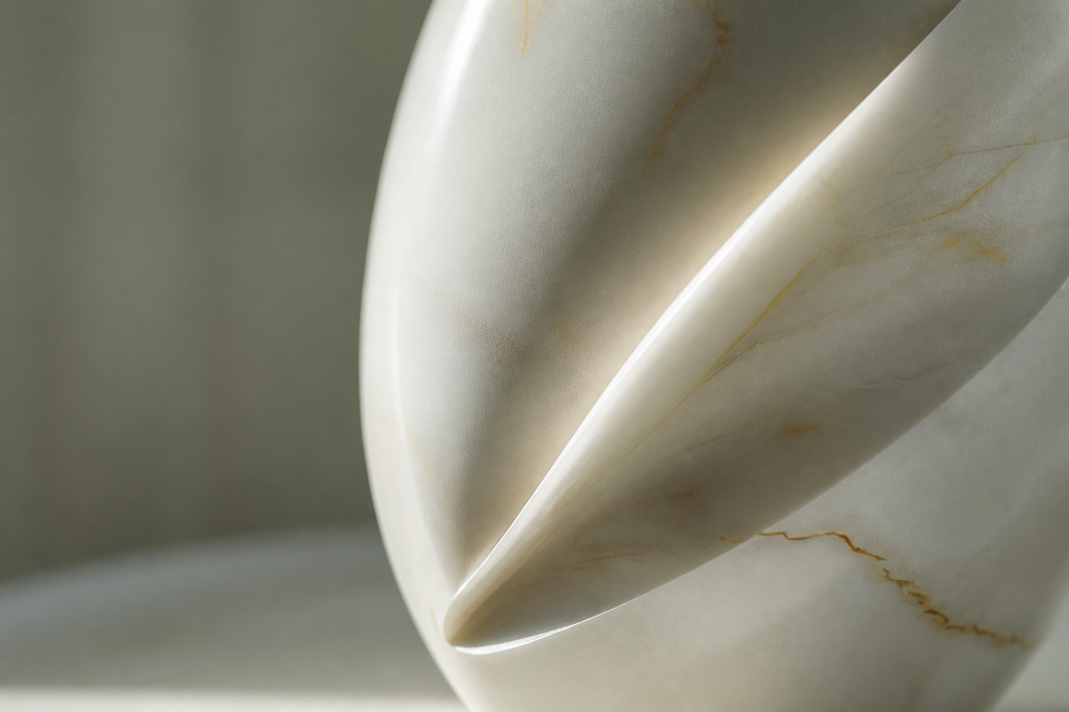 Primora — Marble egg sculpture by 1-OPH