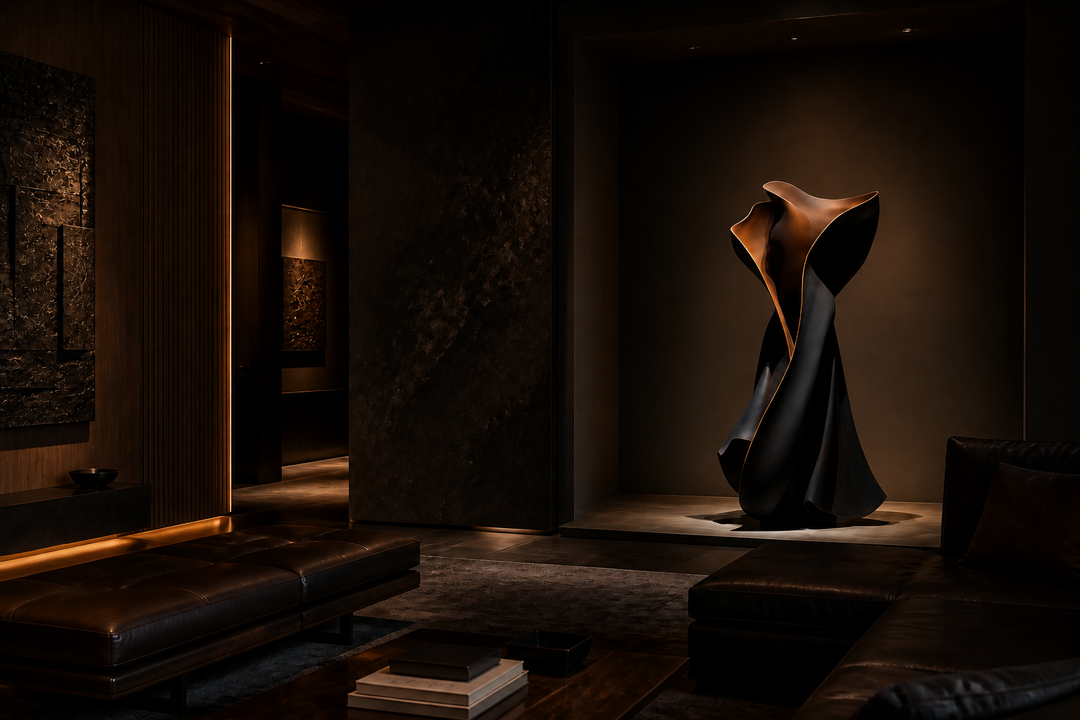 Sorgere — bronze sculpture by 1-OPH