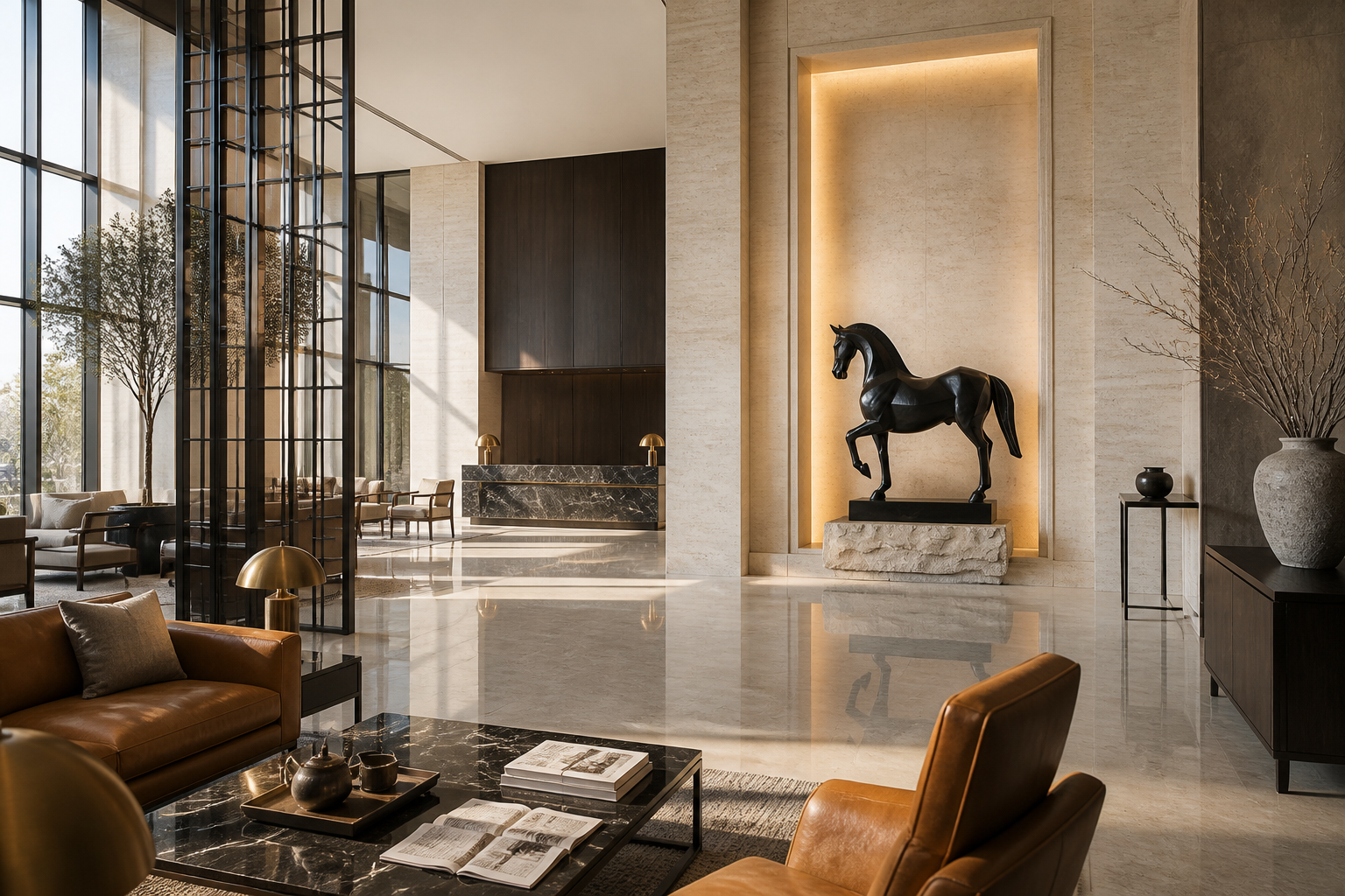 Radica — Bronze on stone sculpture by 1-OPH