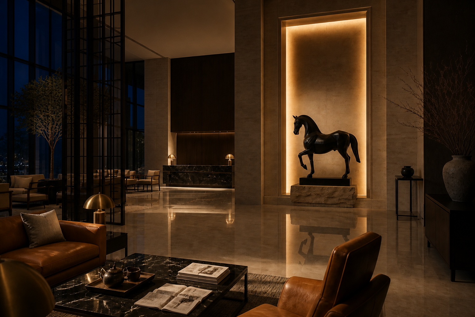 Radica — Bronze on stone sculpture by 1-OPH