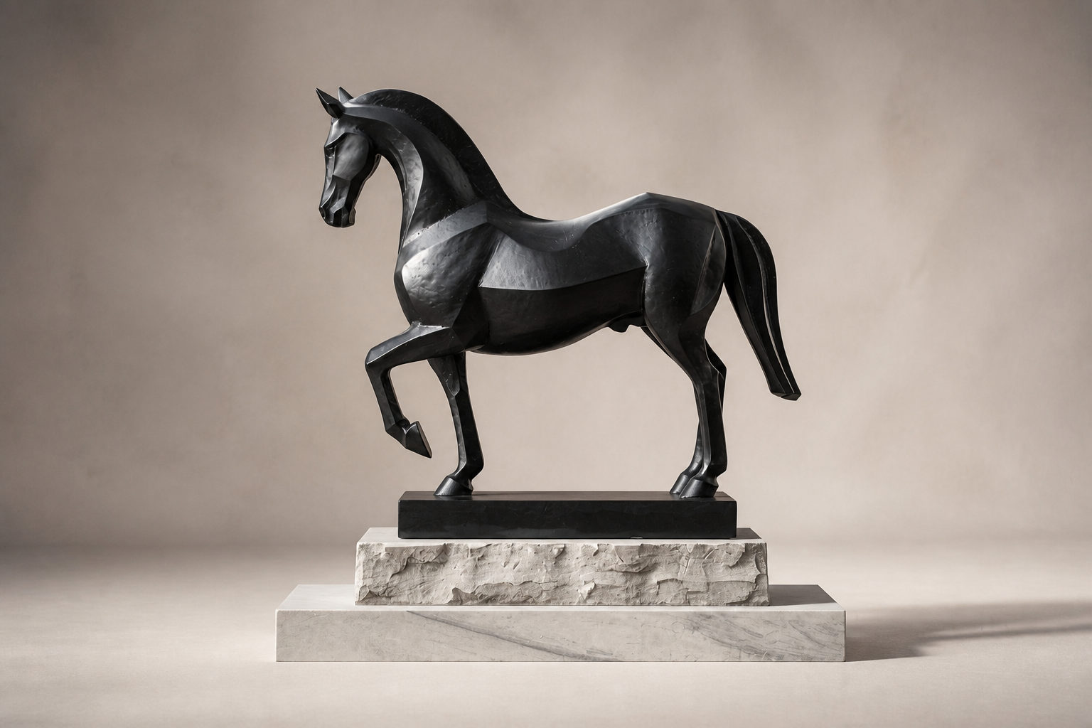 Verdor — Bronze on stone and marble sculpture by 1-OPH
