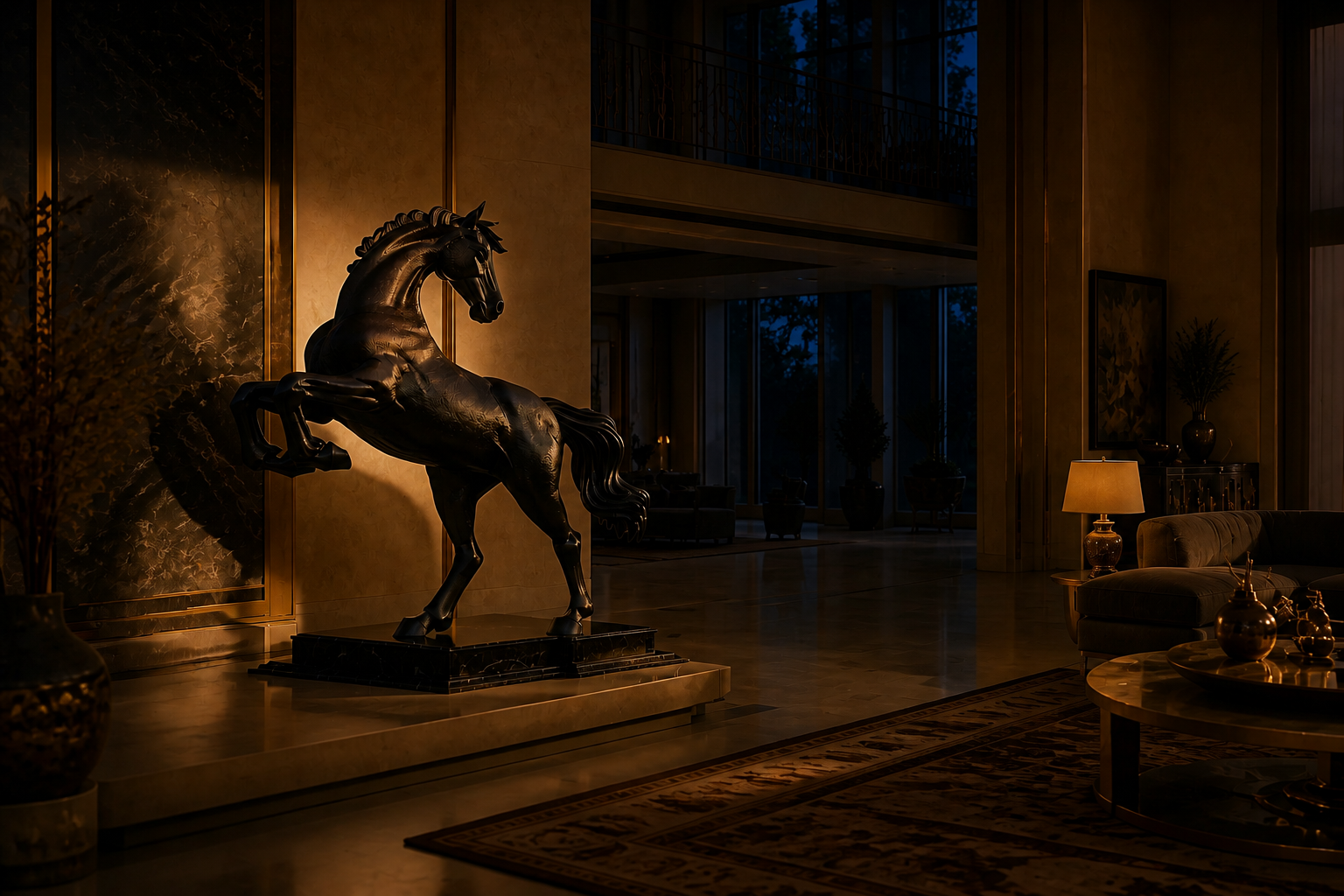 Follaje — Bronze on marble sculpture by 1-OPH