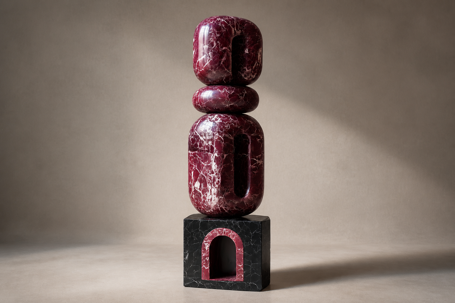 Sostegno — stone sculpture by 1-OPH