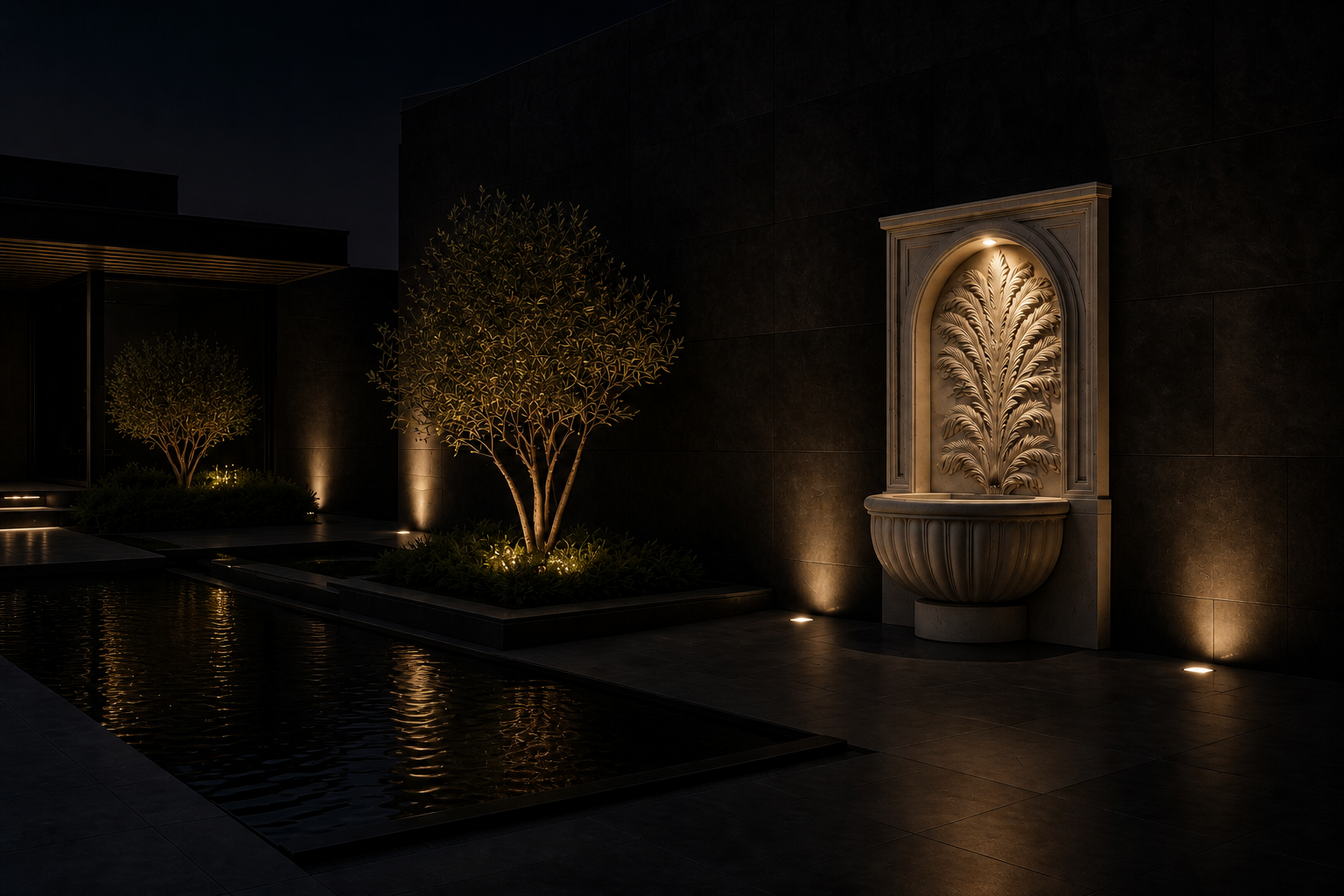 Mawj — stone fountain by 1-OPH