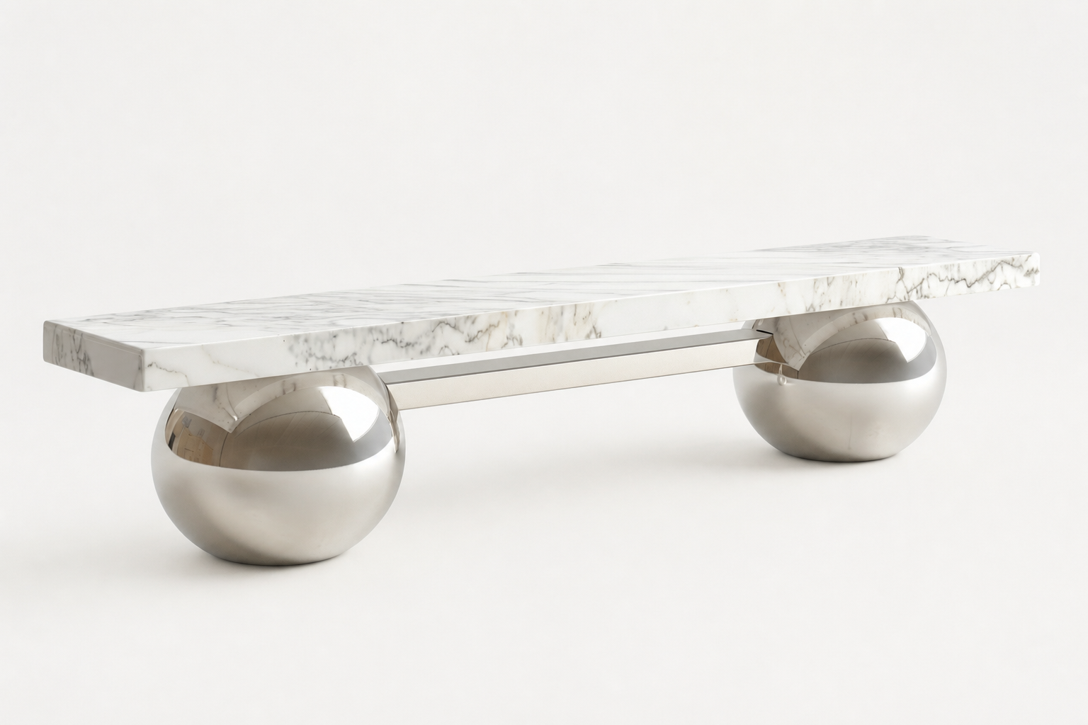 Grove — marble sculptural bench by 1-OPH
