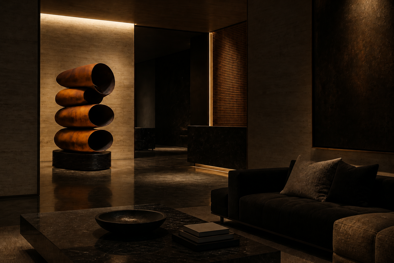 Thimphu — corten steel monolith by 1-OPH