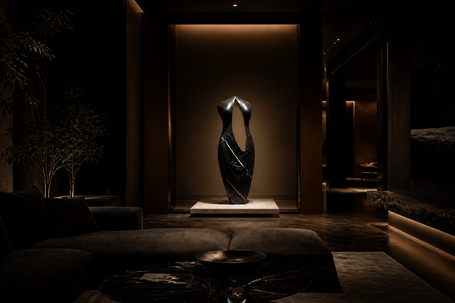 Aplomb — stone sculpture by 1-OPH