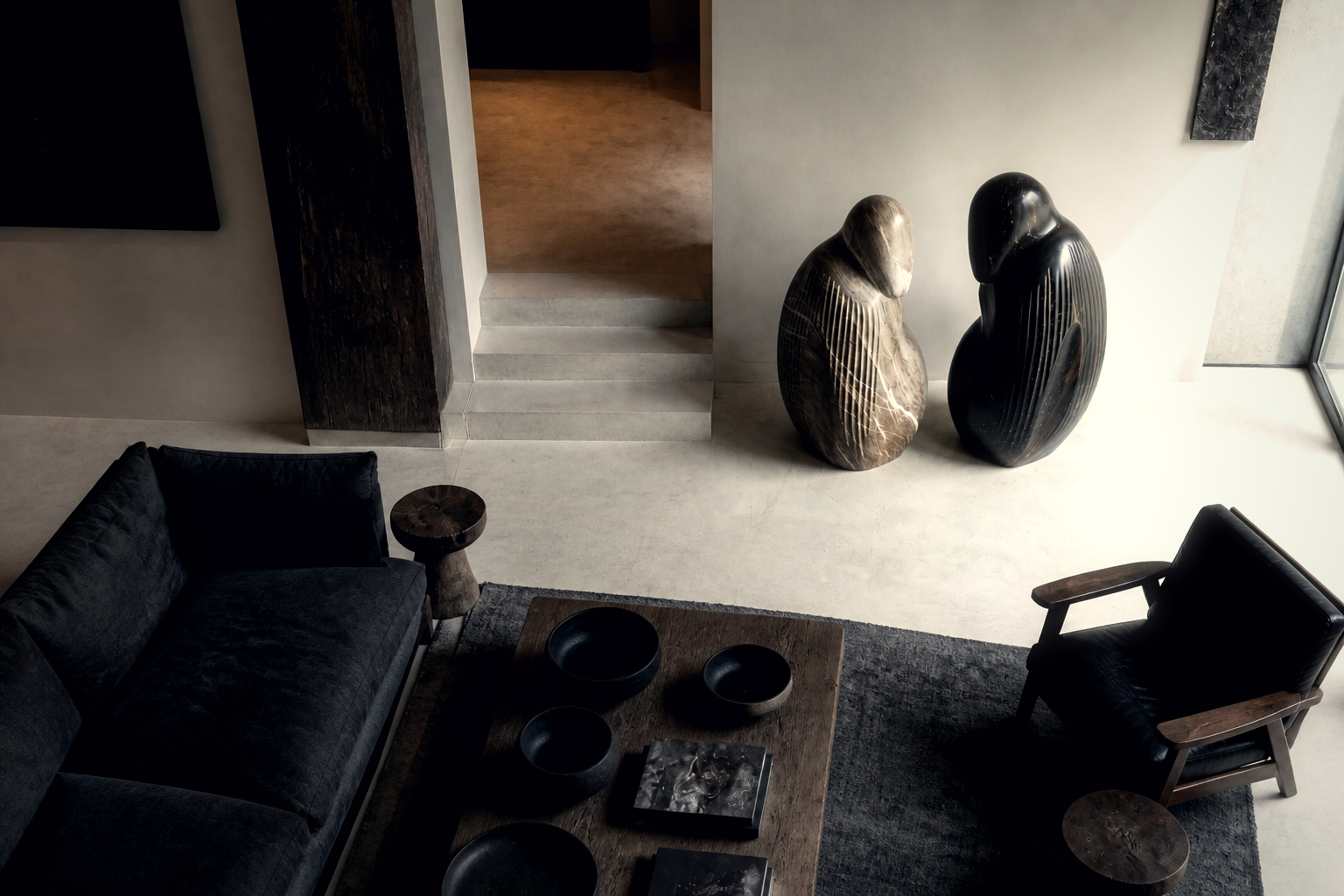 Estepa — Marble sculpture by 1-OPH