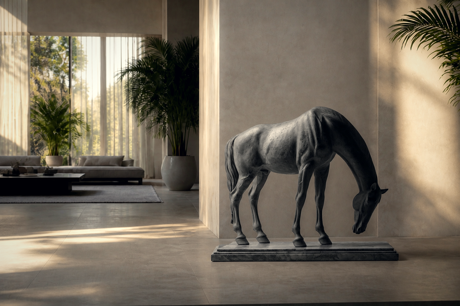Prado — Marble sculpture by 1-OPH