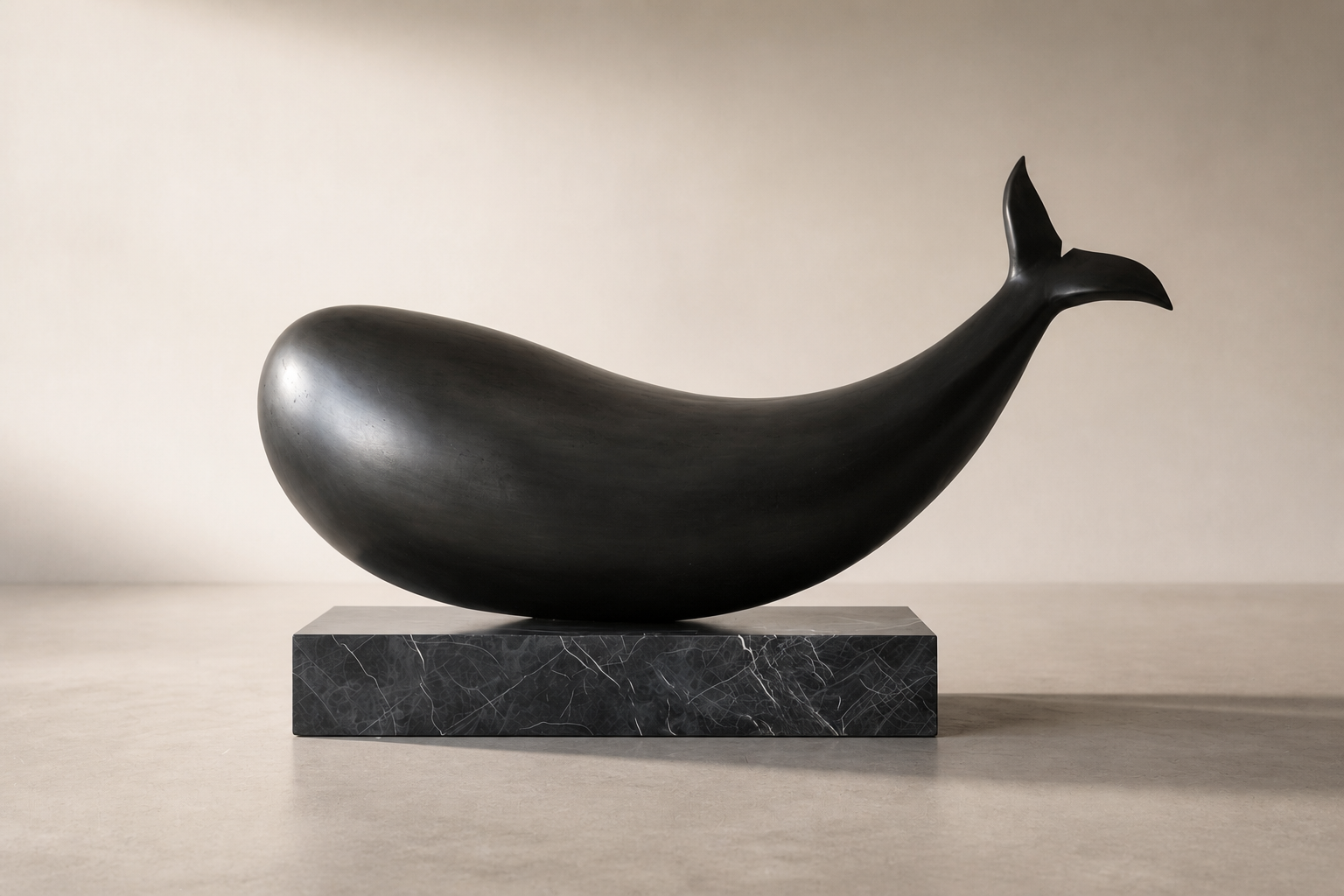 Ribazo — Bronze on black marble sculpture by 1-OPH