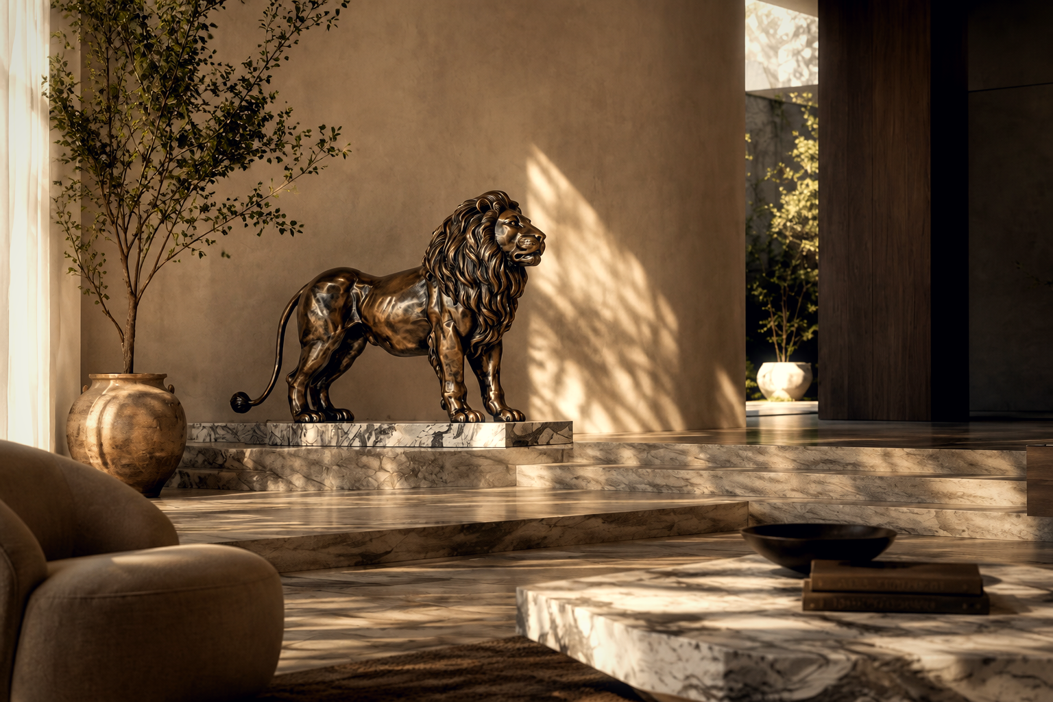 Nevado — Bronze on marble sculpture by 1-OPH