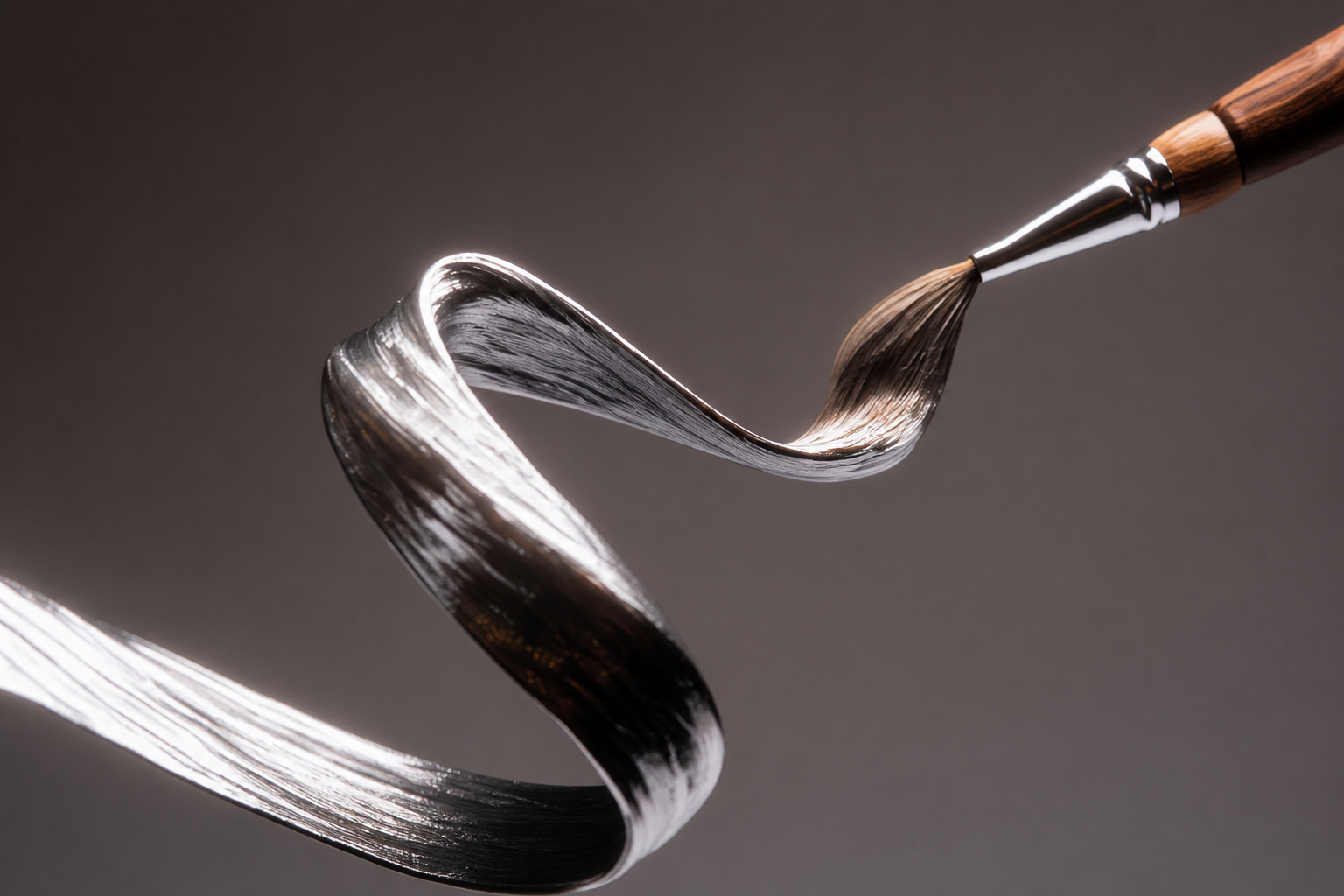 Elnath — Stainless steel and wood on Nero Marquina marble sculpture by 1-OPH
