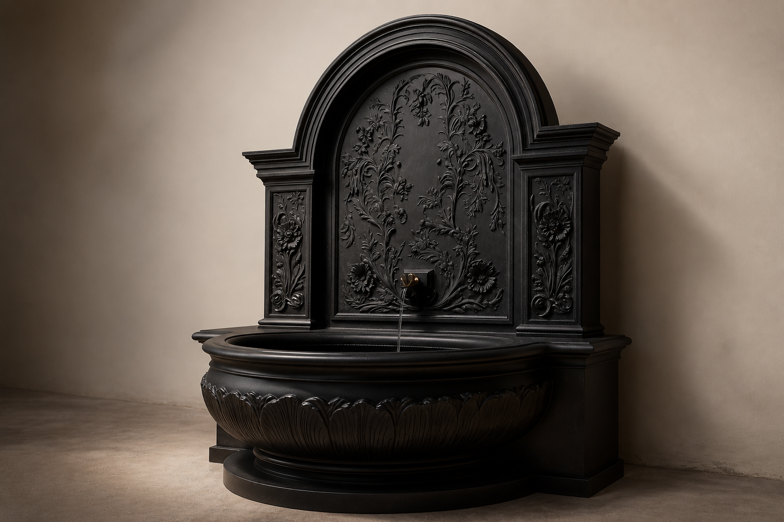 Kiri — stone wall fountain by 1-OPH