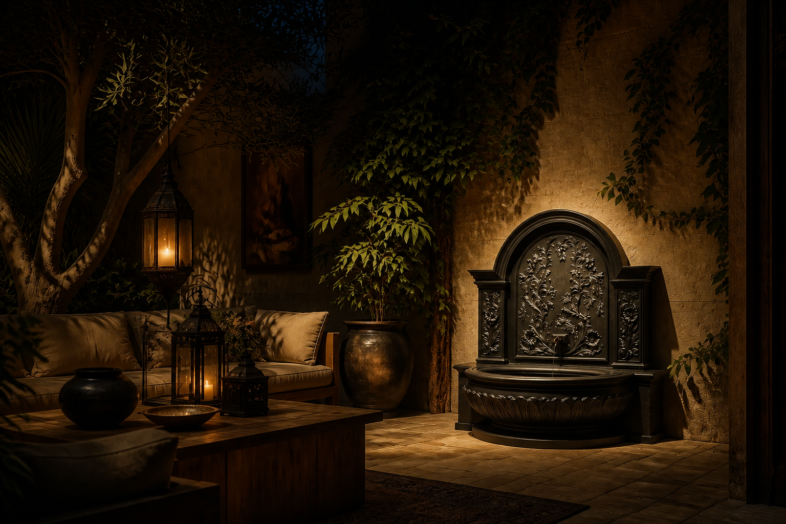 Kiri — stone wall fountain by 1-OPH