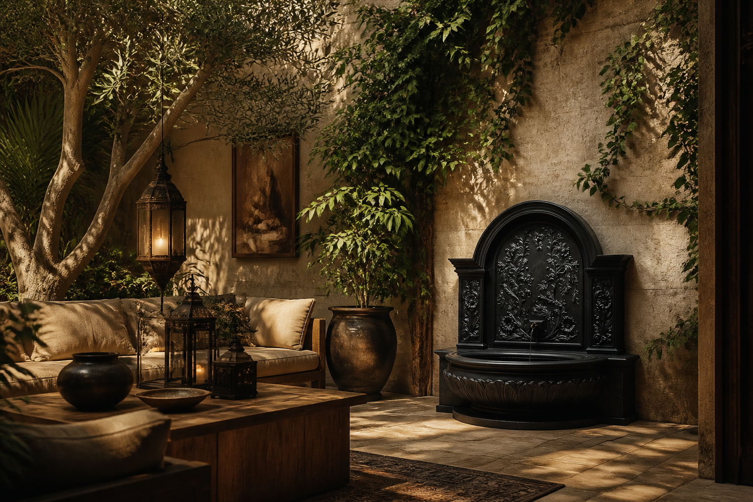Kiri — stone wall fountain by 1-OPH