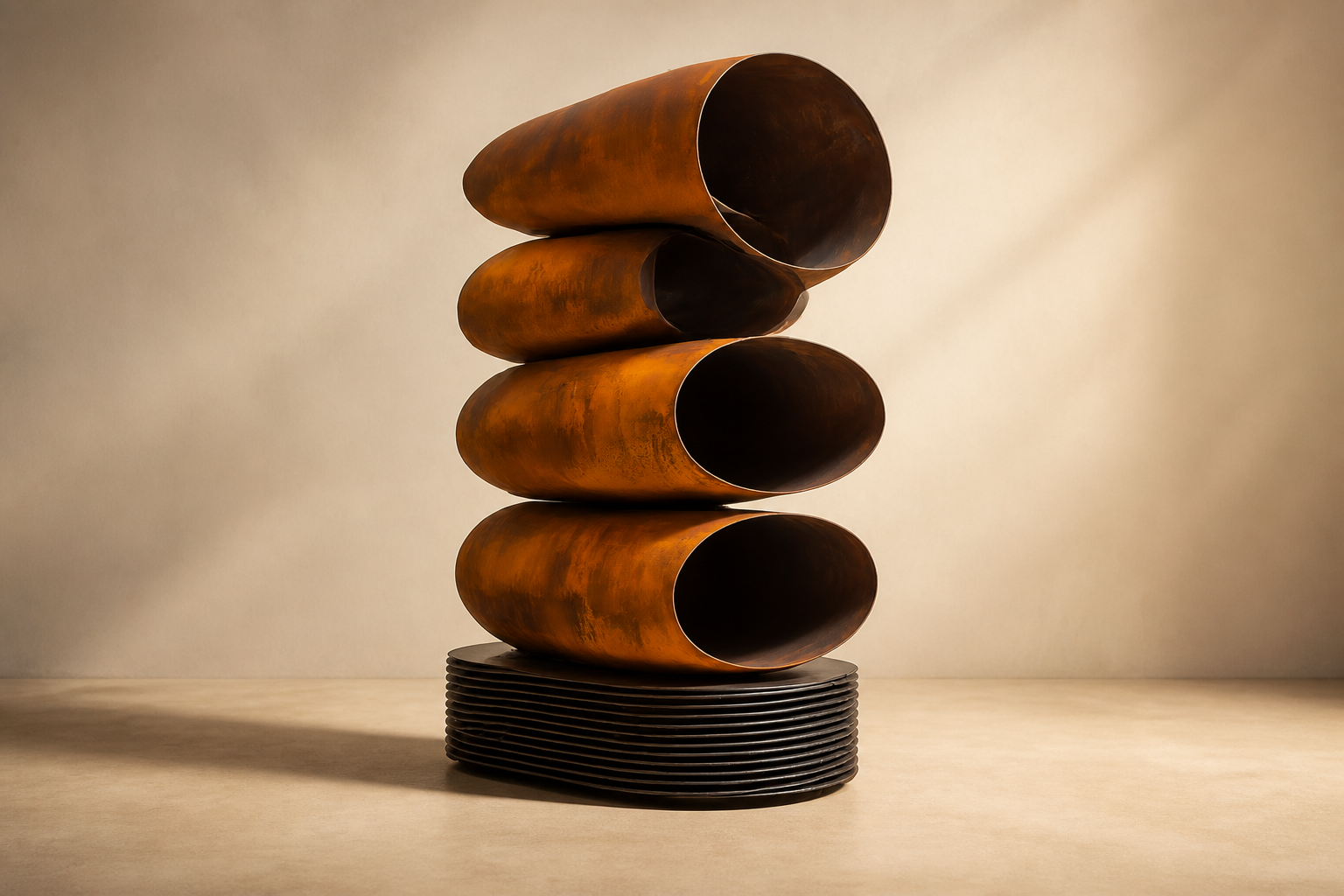 Laya — copper monolith by 1-OPH