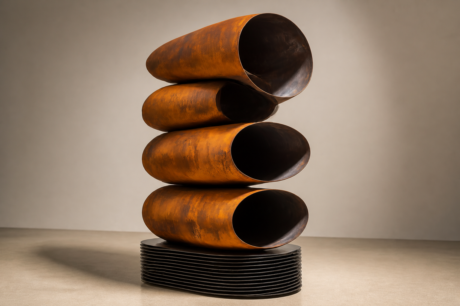 Laya — copper monolith by 1-OPH