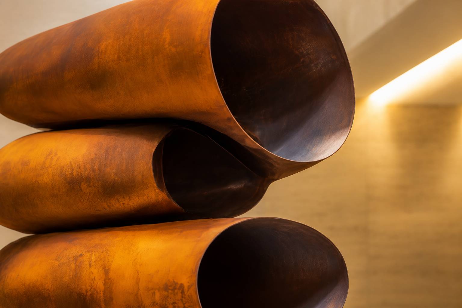 Laya — copper monolith by 1-OPH
