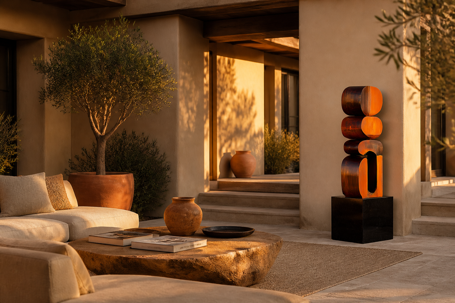 Portanza — stone sculpture by 1-OPH