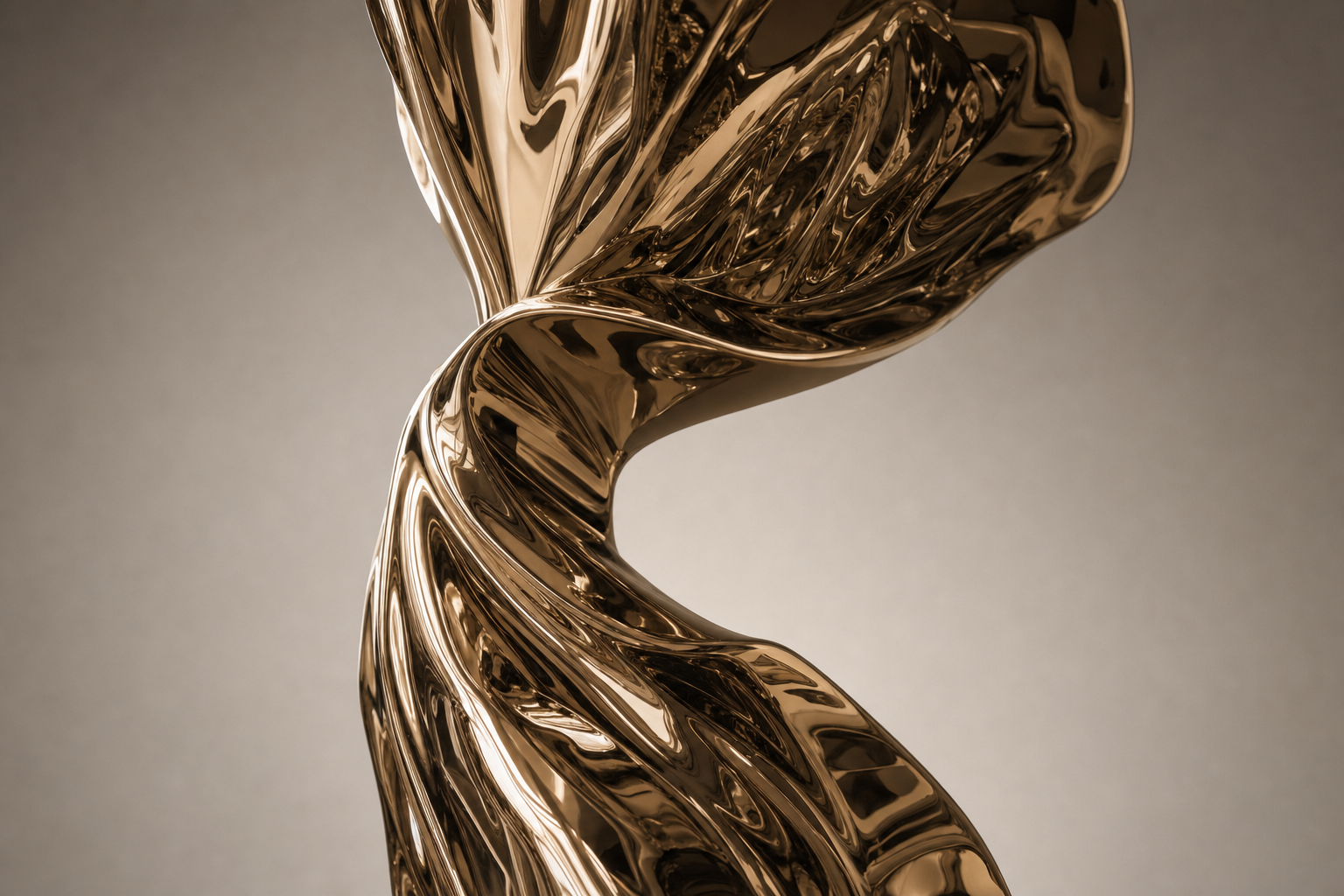 Dorata polished bronze torso sculpture by 1-OPH