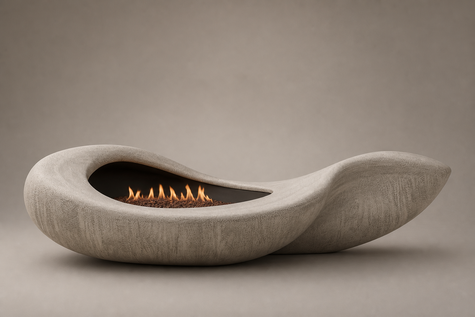 Avorra cream marble fireplace by 1-OPH side elevation