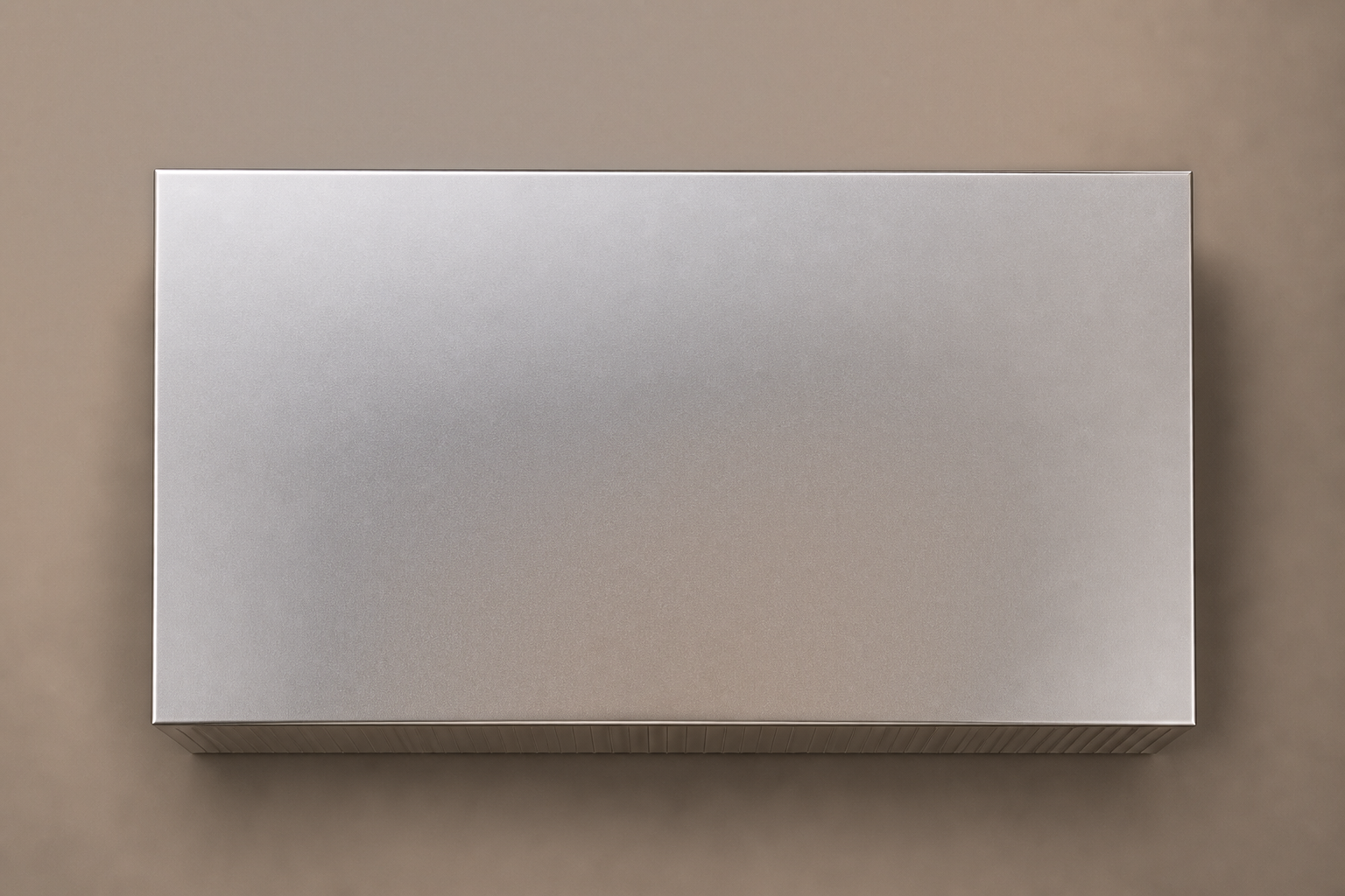 Brushed Stainless Base stainless steel 316 plinth base by 1-OPH, overhead view