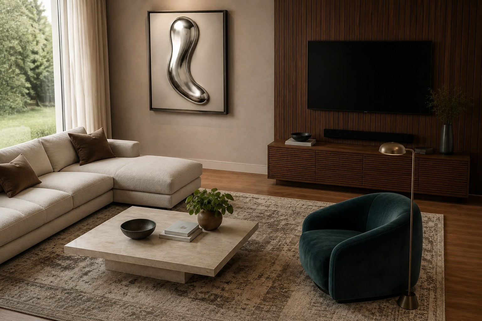 Dark bronze bronze wall sculpture Lingote, stacked cast billets offset on a concealed spine, on a plaster wall.