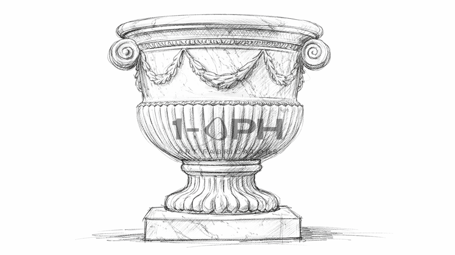 Garland Estate Marble Urn Planter