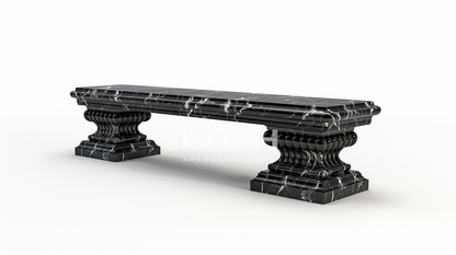 NERO IMPERIAL PEDESTAL BENCH