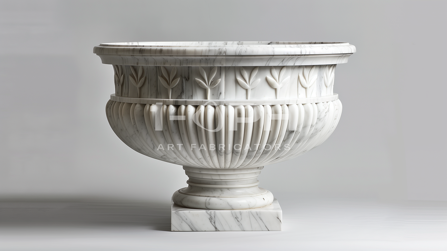 Calacatta Laurel Marble Urn Planter