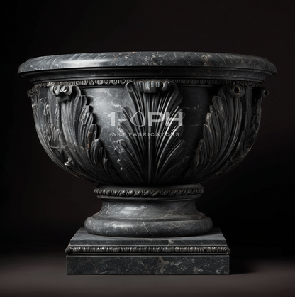Pietra Grey Acanthus Luxury Marble Urn Planter