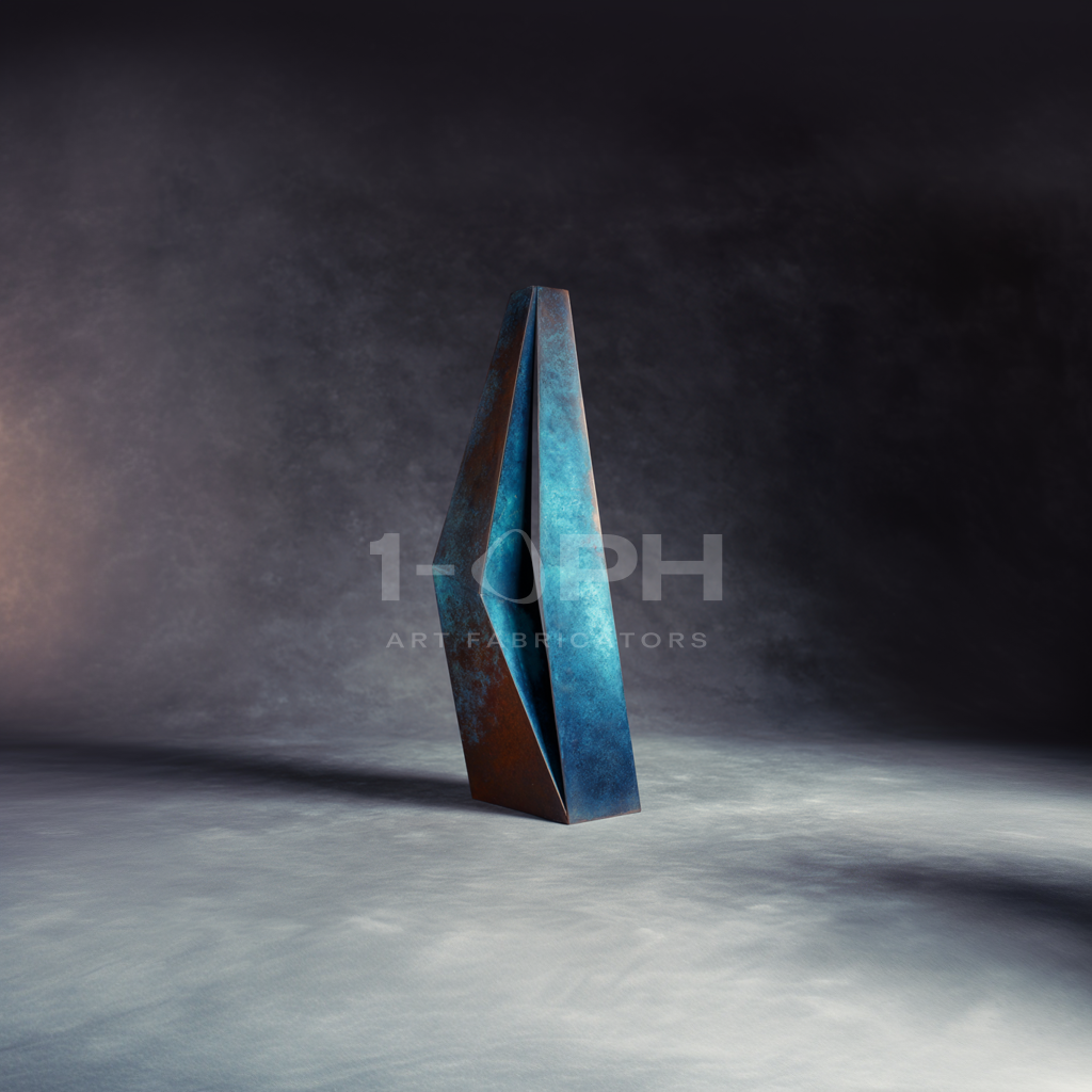 Apex Rift — Monumental Heat-Oxidized Bronze Sculpture