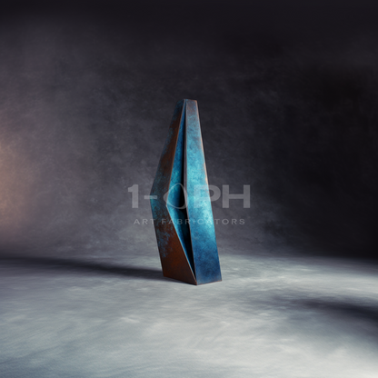 Apex Rift — Monumental Heat-Oxidized Bronze Sculpture