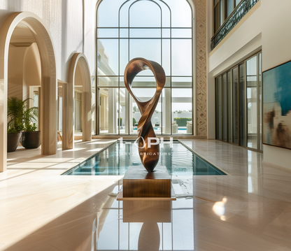 Eternal Flux II — Monumental Bronze Loop Sculpture