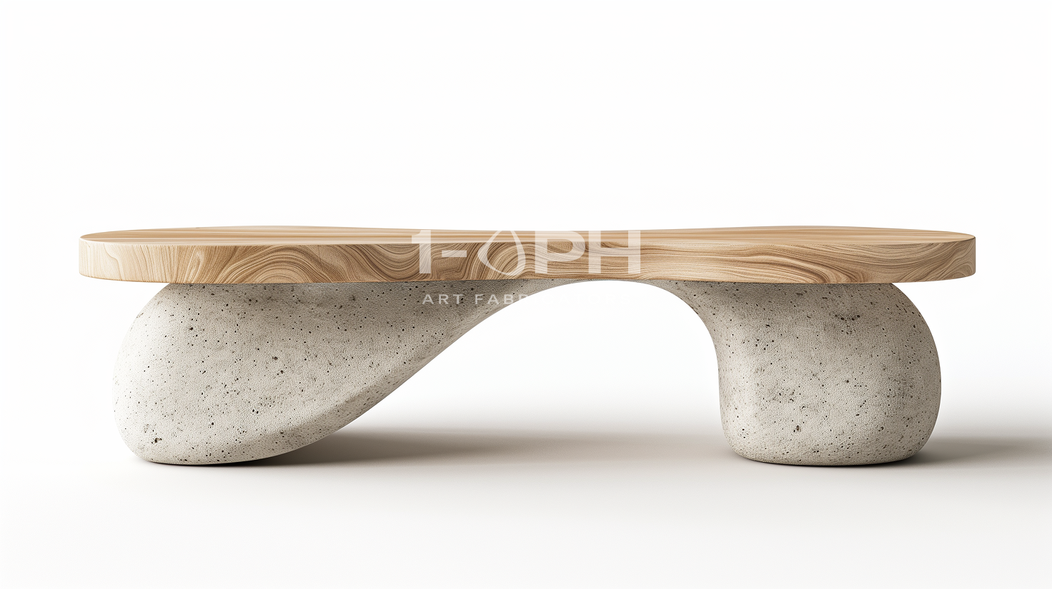 TerraFlow Wood & Stone Bench