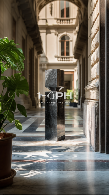 Facet Planter — Sculpted Stainless Series