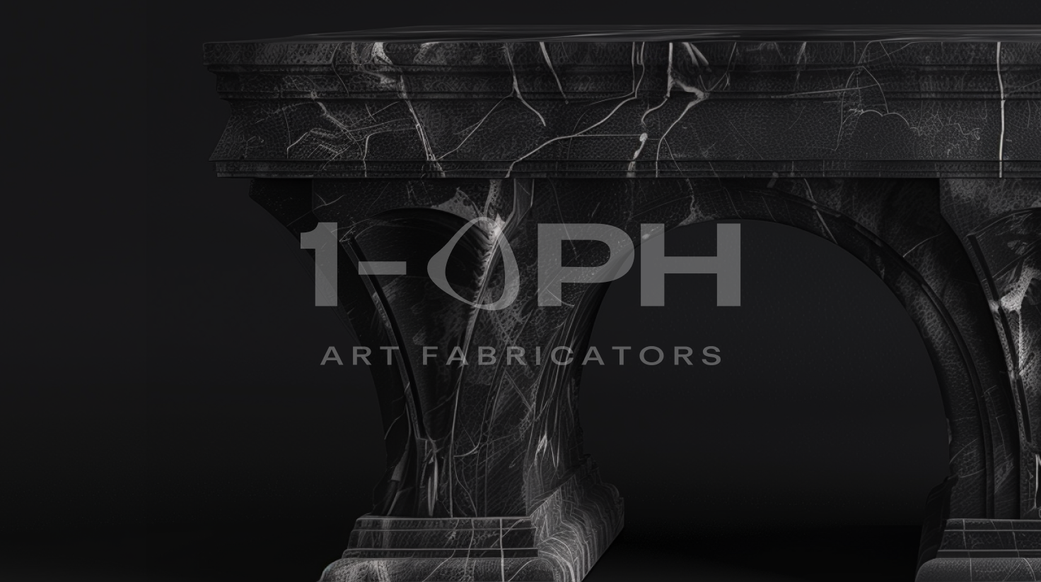Imperial Triple Arch Marble Bench