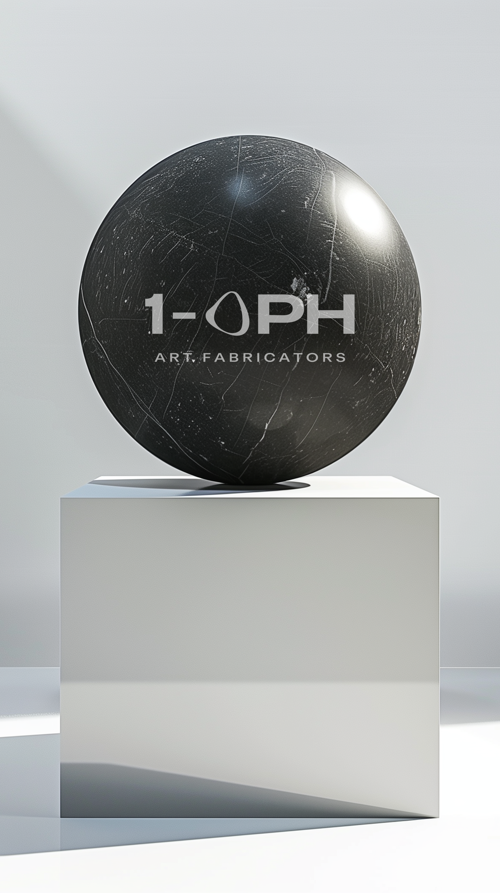 ORBIT I — Sphere on Mirror Plinth