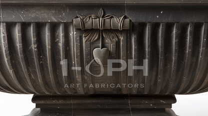 Pietra Grey Garland Marble Urn Planter