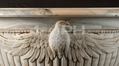 Imperial Eagle Marble Urn Planter