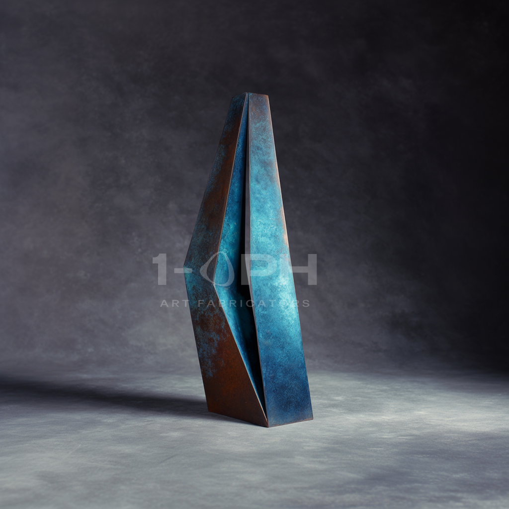 Apex Rift — Monumental Heat-Oxidized Bronze Sculpture