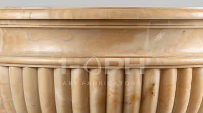Egyptian Beige Classical Marble Urn Planter