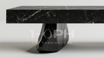 Obsidian Edge Marble Bench