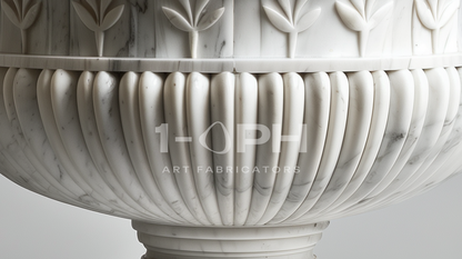 Calacatta Laurel Marble Urn Planter