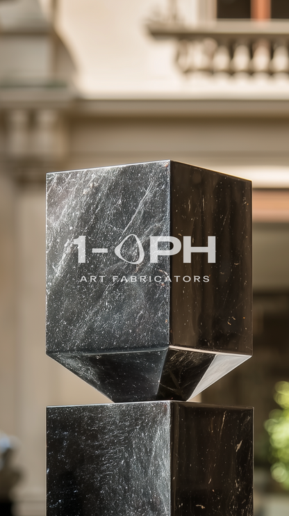 Facet Planter — Sculpted Stainless Series