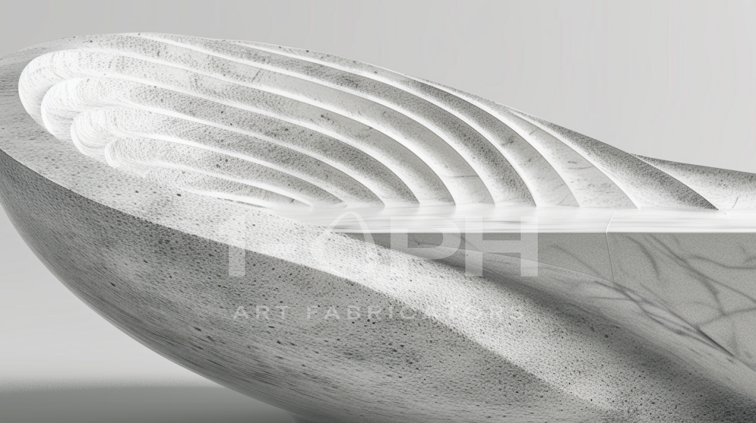 Aurelia Wave Marble Bench