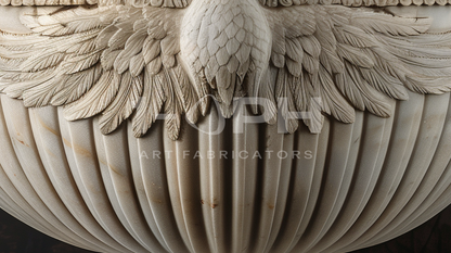 Imperial Eagle Marble Urn Planter