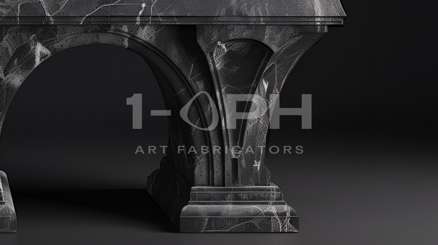 Imperial Triple Arch Marble Bench