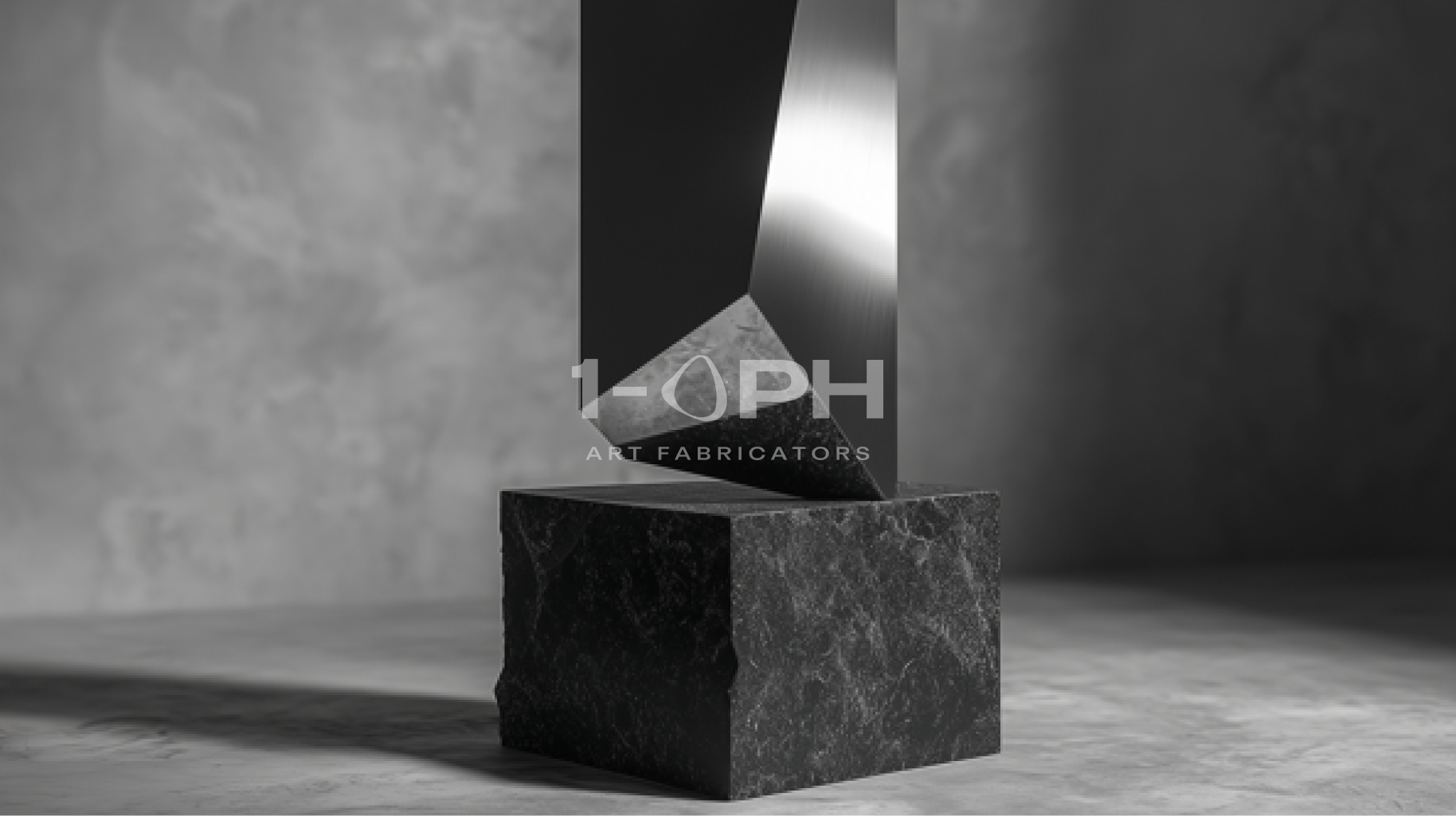 Obsidian Vector — Architectural Mirror Monolith