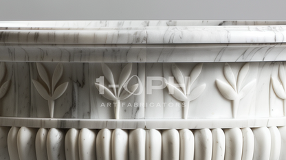 Calacatta Laurel Marble Urn Planter
